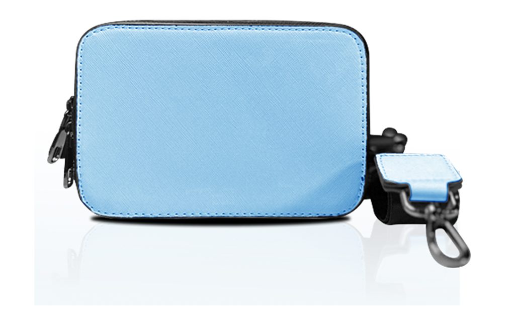 Blue Crossbody Bag With Detachable Strap