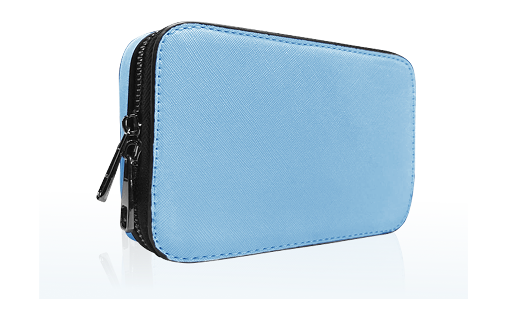 Blue Crossbody Bag Made From Water Resistant Material