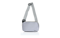 Thumbnail for Grey Crossbody Sling Bag Lyra With Zipper and Adjustable Strap