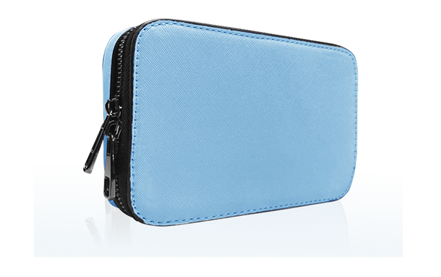 Blue Crossbody Bag Made From Water Resistant Material