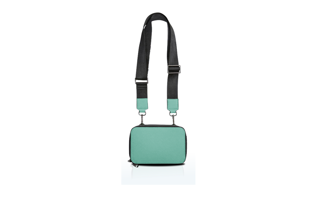 Green Crossbody Sling Bag With Strap