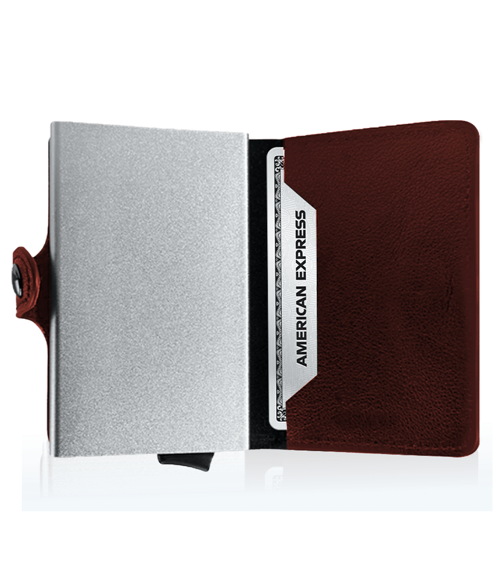 Leather AirTag Wallet With Aluminum Casing
