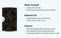 Thumbnail for Gold Geo Aluminum Wallet