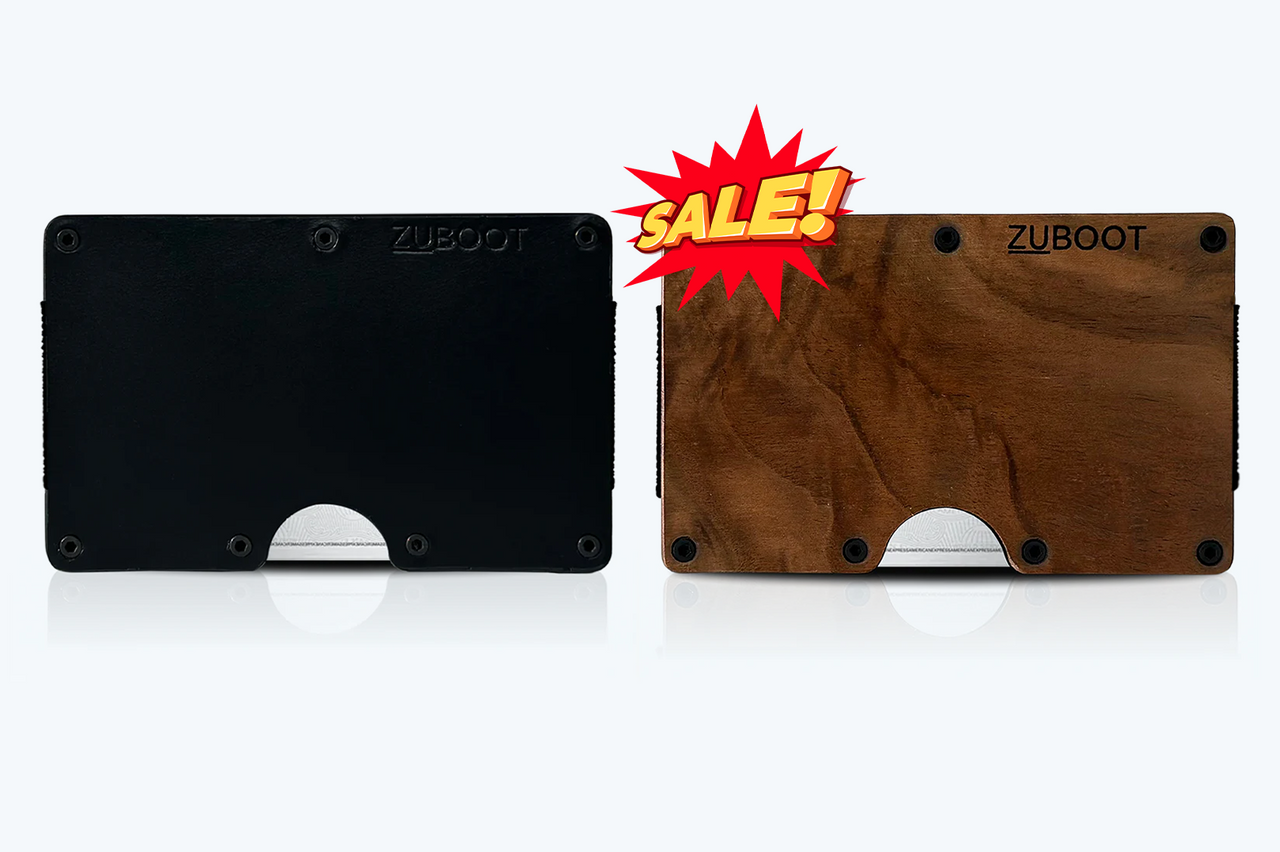 Leather Centrum and Walnut Wood Wallet | Combo
